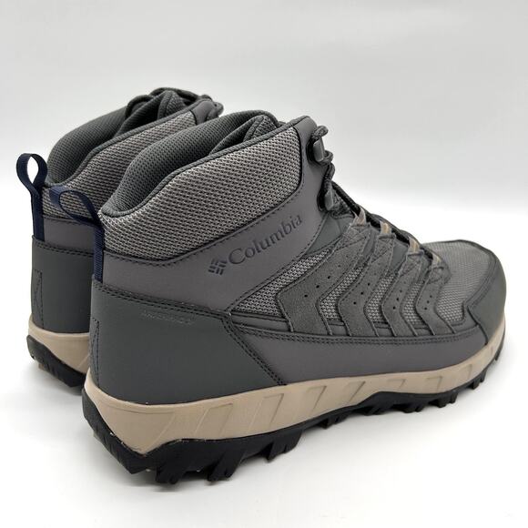 Columbia Strata Trail Mid WP Boots Mens Size 13 Gray Waterproof Hiking Shoes - Picture 5 of 10
